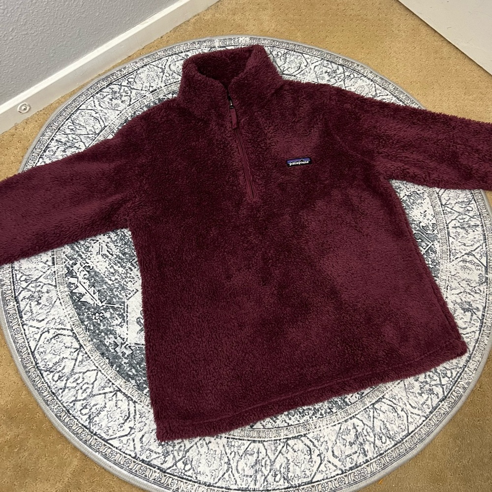 Patagonia Red Teddy Jacket Plush Cozy Design